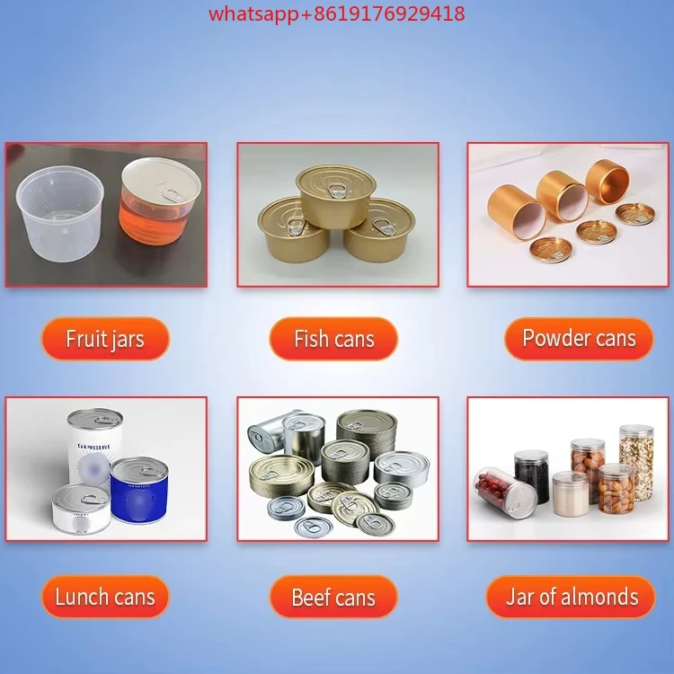 Semi-automatische elektrische blikverzegelaar Vacuümverpakkingsmachine voor voedsel Drank Chemische grondstoffen Verpakking Kernmotorcomponent