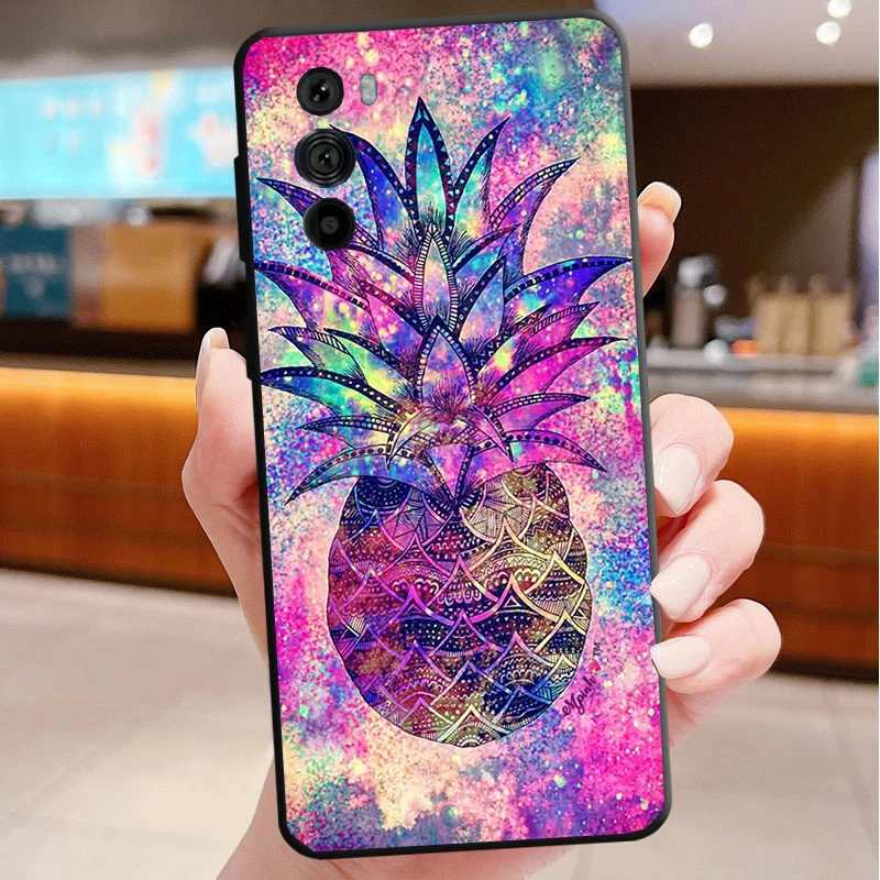 

Phone Case For Motorola Edge 50 40 Pro 60 50 40 30 Ultra Neo Fusion Moto G85 G72 G53 G54 G84 G13 G32 Summer Pineapple Fruit