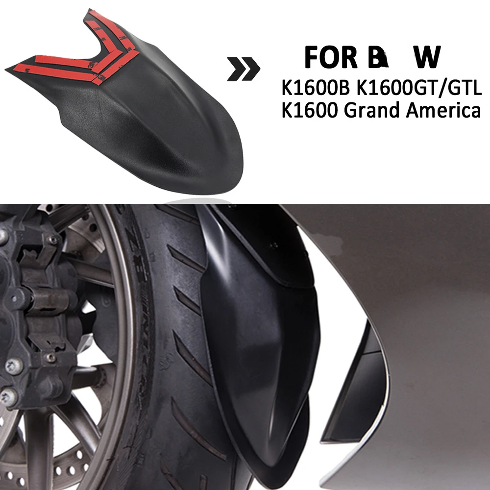 New motorcycle black front fender extension suitable for B*W K1600GT K1600GTL