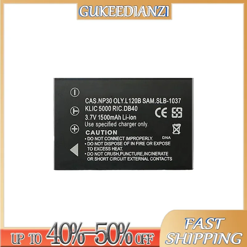 Digital Battery  1400mAh NP-60 FNP60 SLB 1137 1037 K5000 D-Li2 Li-20B CNP-30 For Fujifilm F601 F50I F501 F401 ZOOM F410 F601Z