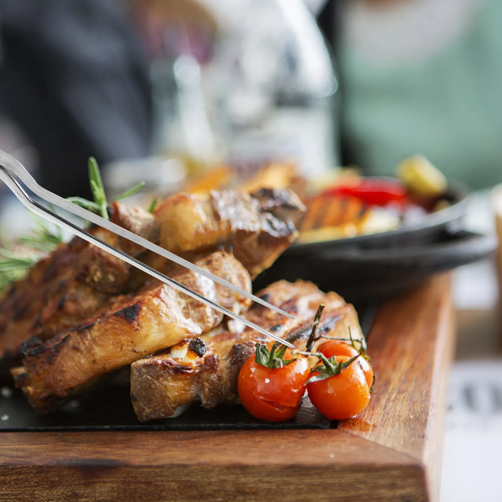 

Кухонные щипцы-пинцеты из нержавеющей стали для точной работы с мелкими продуктами, украшения тортов, морепродуктов, для фуршета