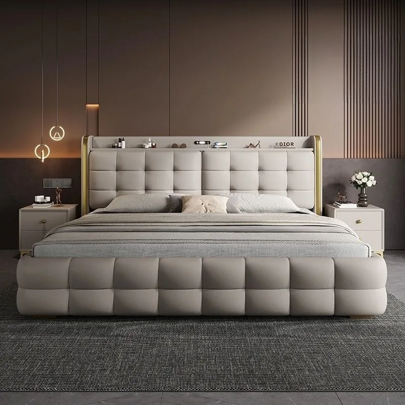 

Twin King Beds Frame Upholstered Unique Fancy Beds Luxury Modern Camas De Matrimonio Dormitorio Home Furniture Accessories