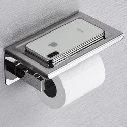 Toilet Paper Holder Black Matte Bathroom Decoration Tissue Box Roll Toilet Paper Dispenser Holder Drill Bathroom Accessories