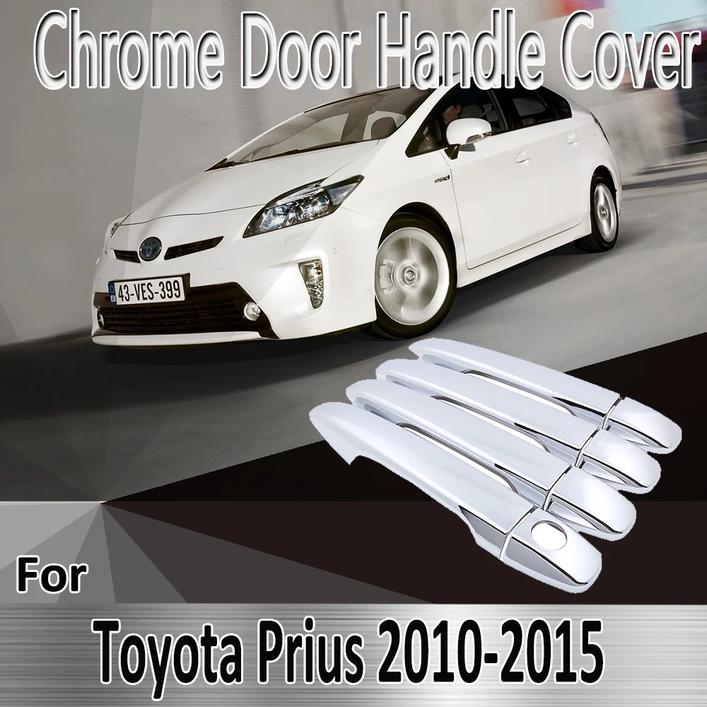 

For Toyota Grand Prius+ v Prius α Wagon ZVW40 ZVW41 40 2011~2019 Stickers Decoration Chrome Door Handle Cover Car Accessories