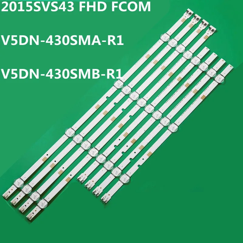 Tira de LED para UN43J5200 UA43J51SW UA43J5088 2015 SVS43 FCOM FHD V8DN-430SMA-R0: V8DN-430SMB-R0 BN96-37294A 37295A BN96-38878A