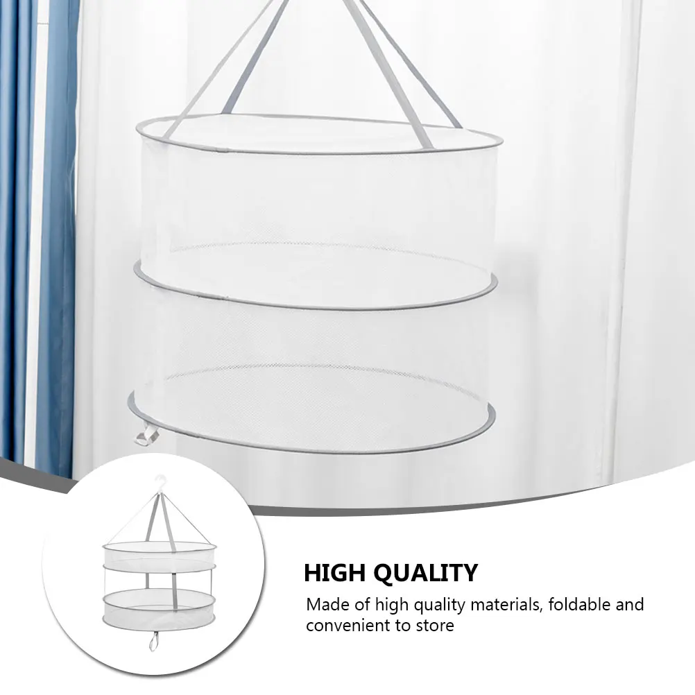 

2 -Tiers Clothes Rack Towels Drying Mesh Net Socks Hanger Underwear Bras Hangers