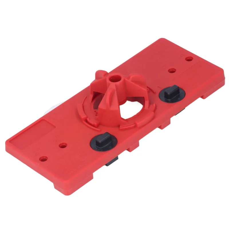 

35mm Hinge Hole Saw Jig Drilling Guide Cutter Bit Set Woodworking Punching Boring LocatorRed