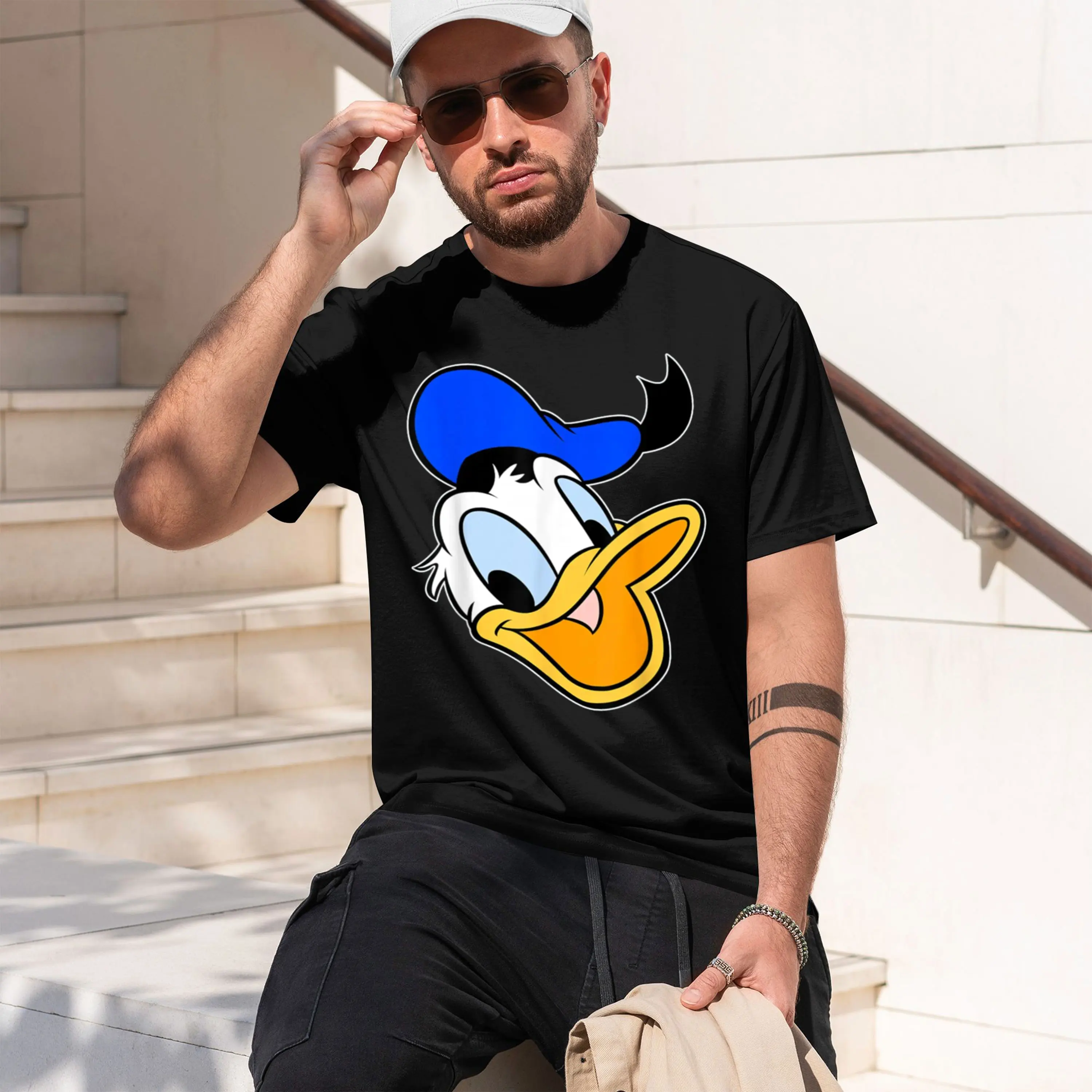 Mkey And nald Du Big Face T-Shirt Summer Short-Sved Breathable Sweat-Wking Versatile Fashion T-Shirt For 2026 New Model Short-sl