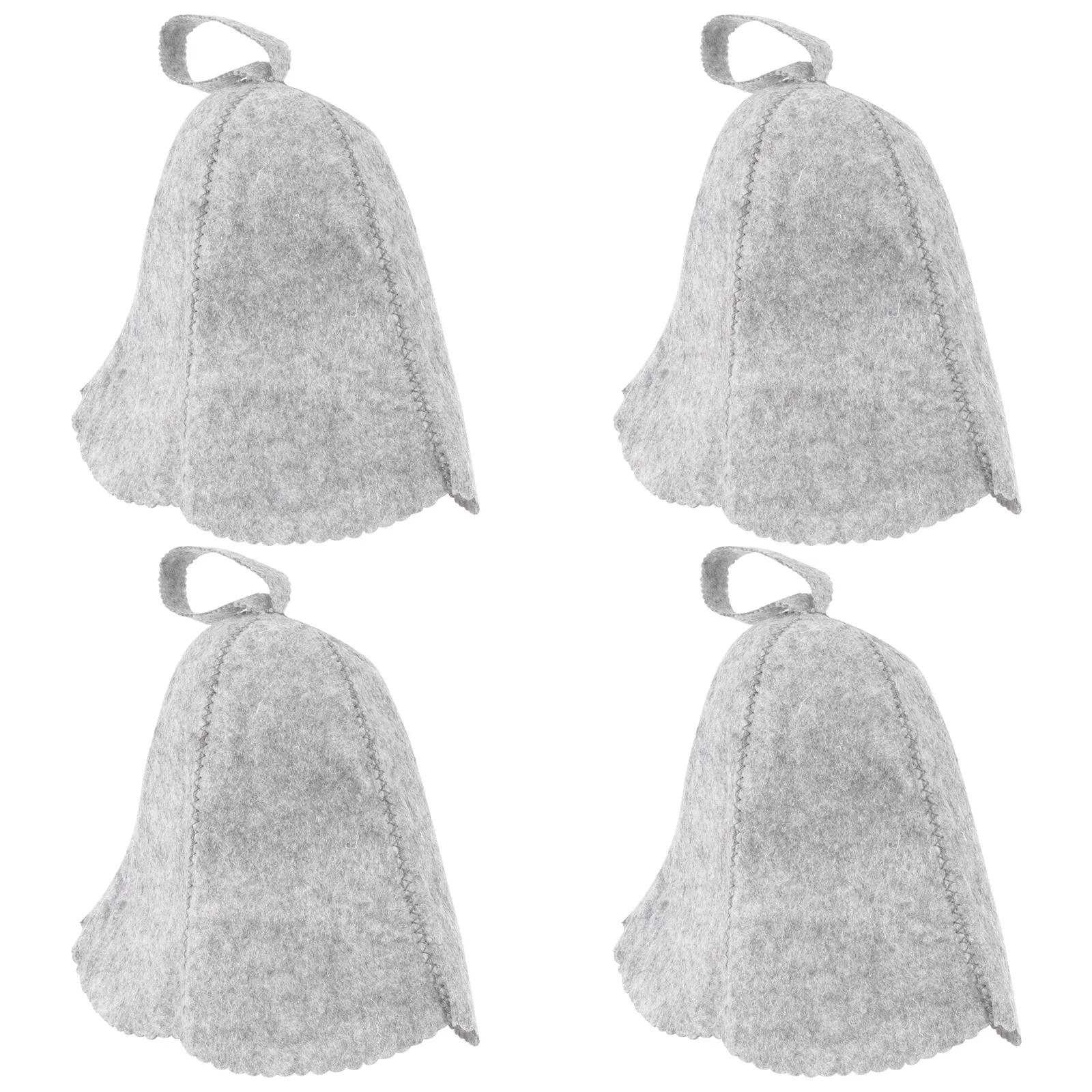 

4pcs Bath Hat Sauna Hair Accessories Dry Steam Room Cap Protect Comfortable Premium Material Women Spa Relaxation