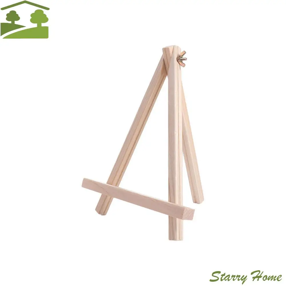 

Holder Painting & Sketch Wood Mini Easel Foldable Small Triangle Display Stand Portable Desk Stand Tripod Desk