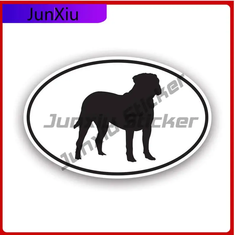 

Bullmastiff Euro Oval Sticker Uv Protected Decalsdog Canine Pet Mastiff Car Sticker Vinyl Decal Waterproof Durable For Car