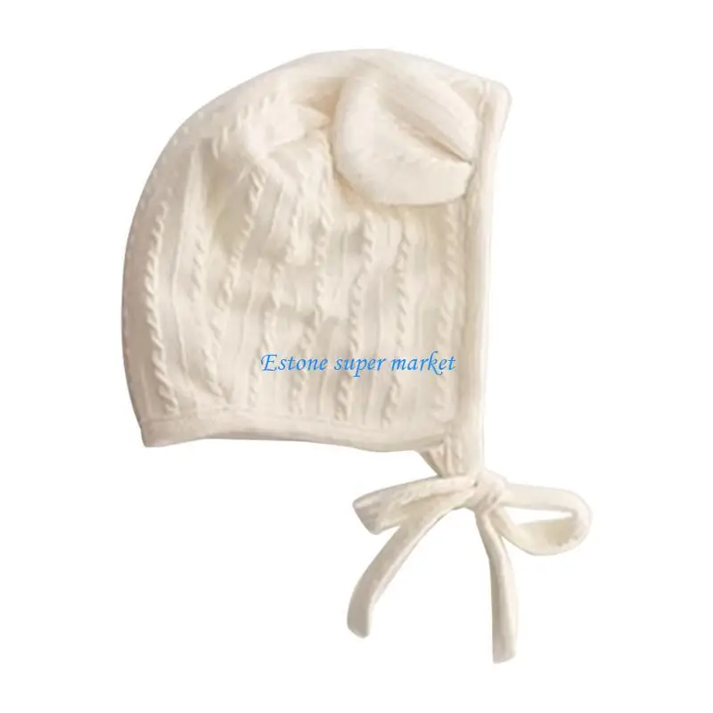 090B Baby Hat Spring Fall Bonnet Caps Infant Toddlers Ear Protections Hat Girls Hospital Hats Newborns Fetal Caps for 0-12M