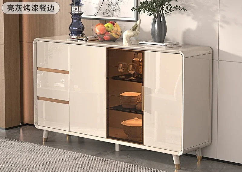 Light luxury dining side cabinet modern simple living room