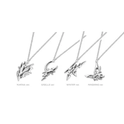 Kpop Armageddon Pop-up Store Necklace KARINA WINTER LOGO Pendant Neckla GISELLE NINGNING Fans Collection Jewelry Accessories