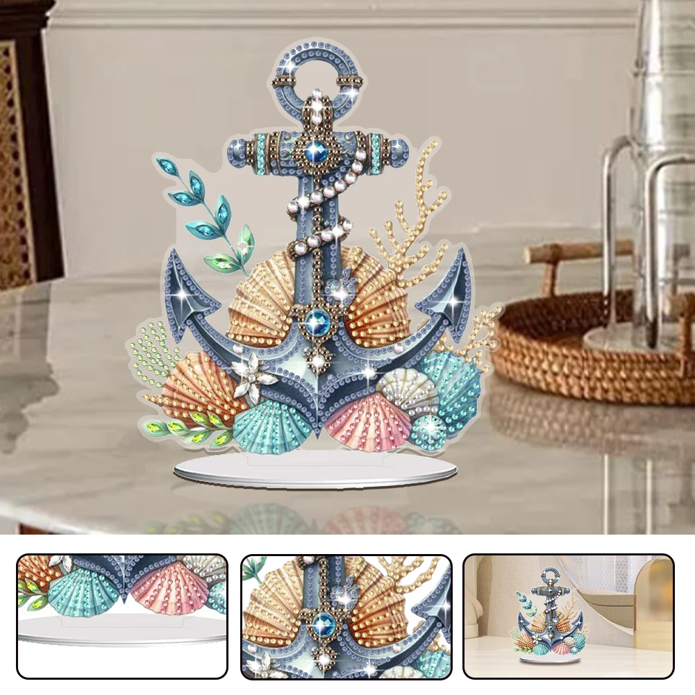 

Home Decor DIY Diamond Painting Tabletop Ornaments Kit Large Size Modern Style with Crystal Bright Diamonds for Gift and Decoration