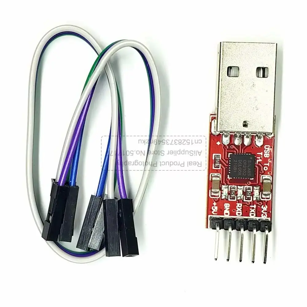 CP2102 محول مسلسل USB 2.0 إلى TTL UART Dupont مجموعة كابل مع STC تنزيل 5PIN وحدة