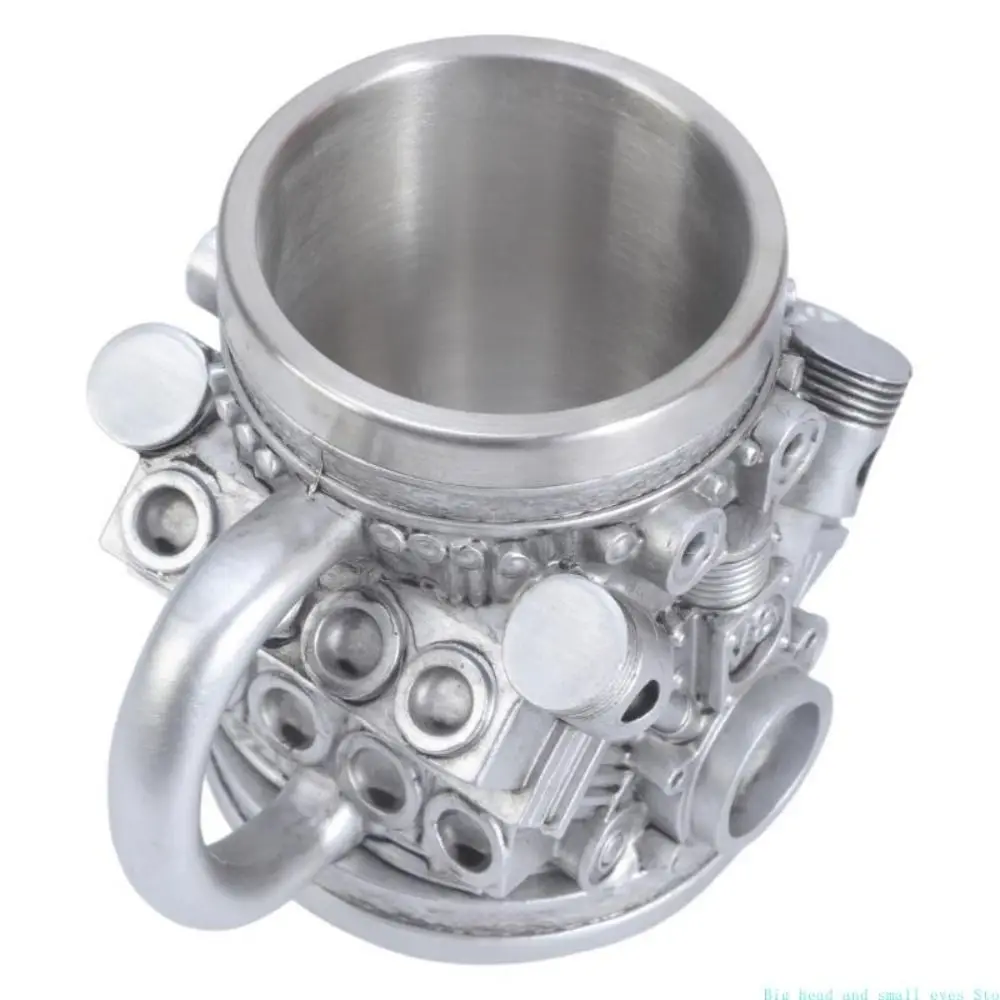 محركات السيارات المقاومة للصدأ تحت عنوان القهوة القدح المطبخ درينكوير الإبداعية V8/V6 محركات تصميم كوب ماء قابلة لإعادة الاستخدام أنيق