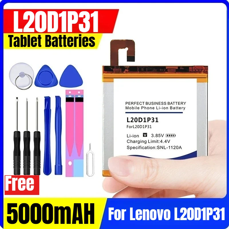 

L20D1P31 3.85V 5000mAH Tablet Batteries for Lenovo L20D1P31