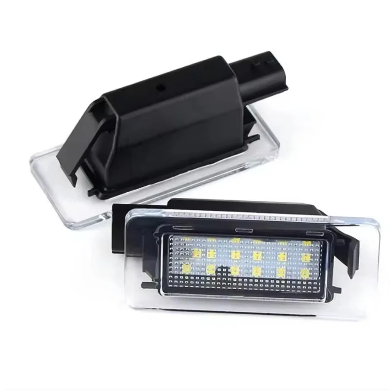 For Dacia Duster 2018 2019 2020 2021 2022 2pcs 6000K White Car LED License Plate Lights Car-Styling Number Lamps