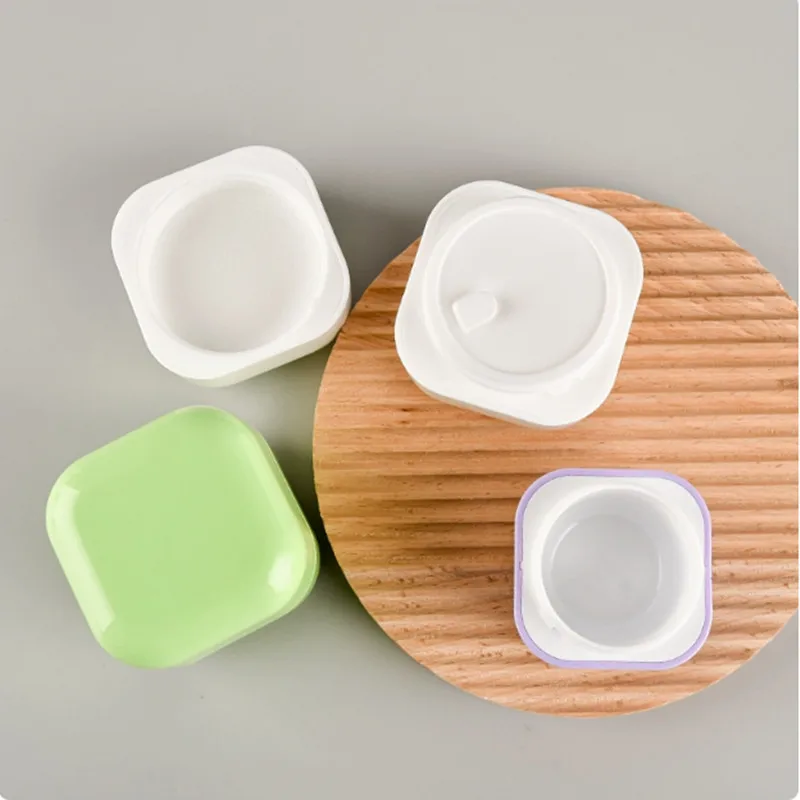 20g/30g/50g/100g Square Plastic Empty Makeup Jar Refillable Bottle Cream Jar Empty Box Cosmetic Container Travel Bottle Tools