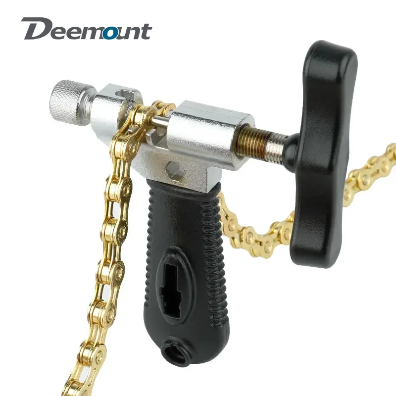 Bicycle Chain Cutter for Single 6/7/8/9/10/11/12 Speed W/ Spare Pin N Link Hook Bike Chain Install Remove Tool MTB Accessories