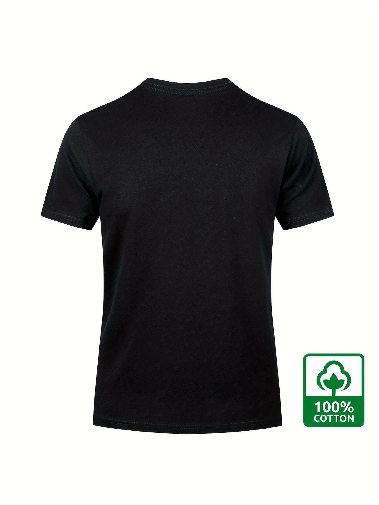 S-5XL Men's Summer 100% Cotton Eagle Graphic Printed Fashion Sports and Leisure Loose Round Neck Short Sleeve T-shirt Top