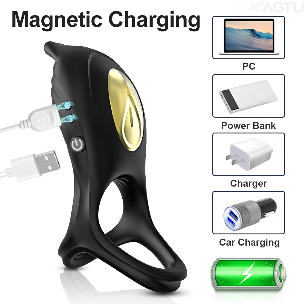 خاتم الديك للرجال الكبار مص البظر هزاز تأخير القذف الجنس لعب للأزواج البظر محفز القضيب الدائري كوكرينج