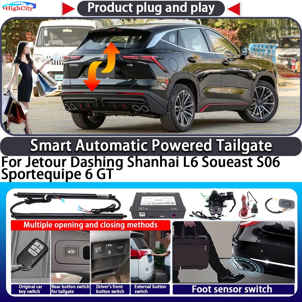 

For Jetour Dashing Shanhai L6 Soueast S06 Sportequipe 6 GT Smart Automatic Powered Tailgate Key Control Trunk Kit Power Tailgate
