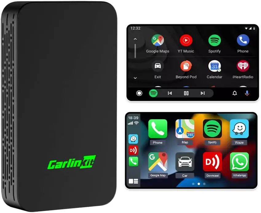 

CarlinKit 5.0 2air Wireless CarPlay Adapter Convert Wired to Wireless.Wireless CarPlay Dongle for OEM Wired CarPlay&Wired Androd