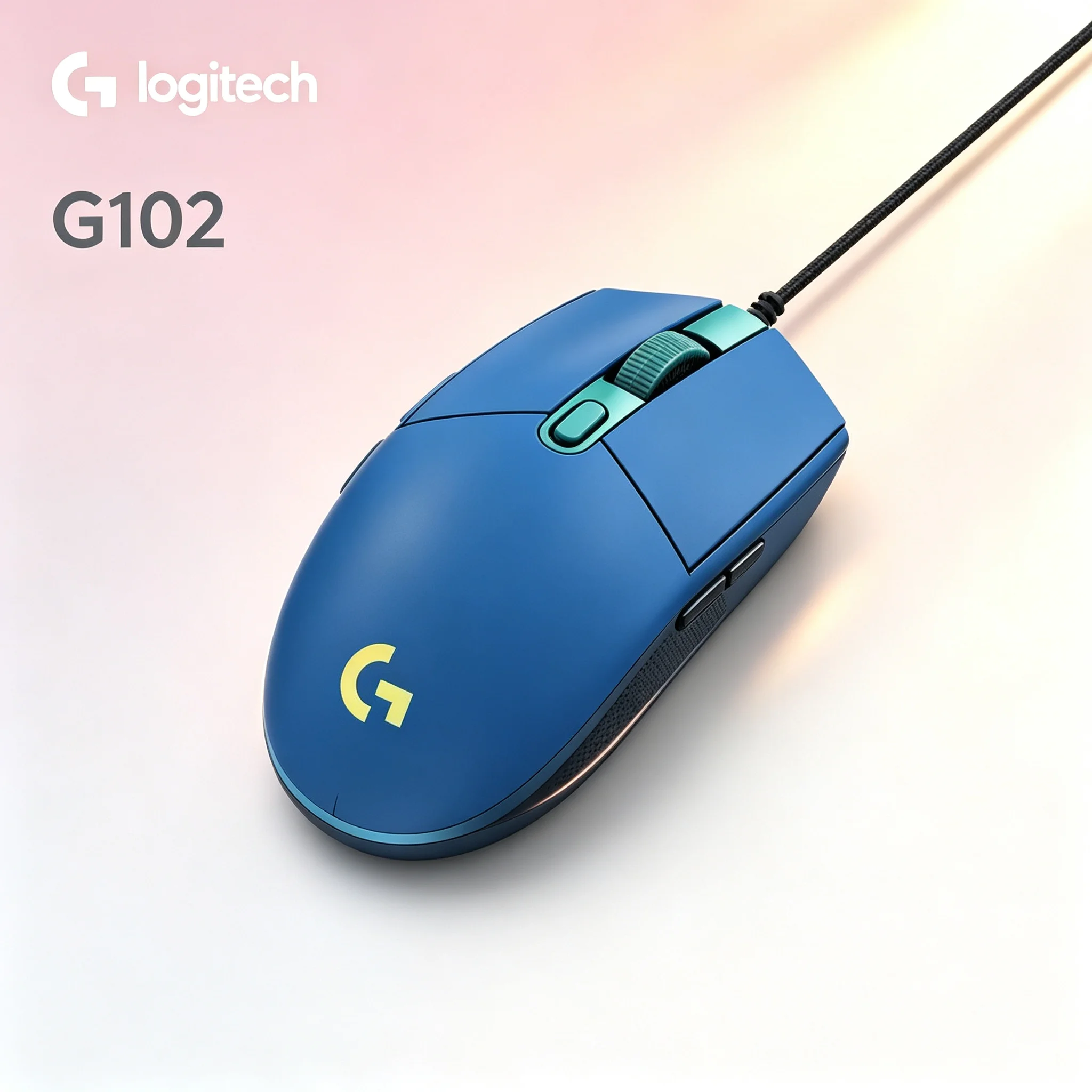 Original Logitech G102 Gaming Wired Mouse RGB Lighting For CS2 PUBG LOL Valorant Desktop Laptop Gamer Work Mouse