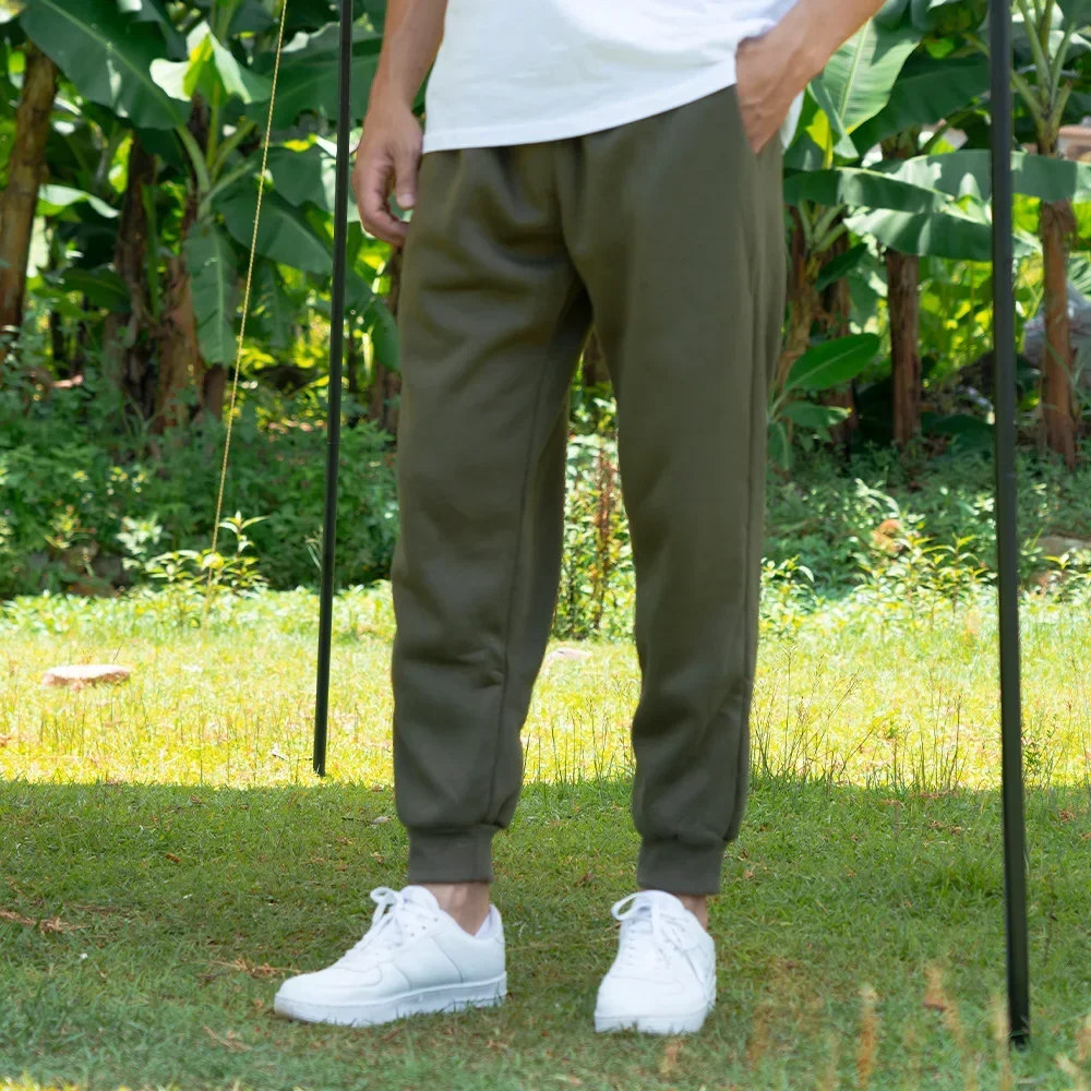 

Men Ankle Length Pant Solid Casual Pants Pencil Pants Sports Pockets Skinny Casual Spliced 2025 Slight Strech Spring Mid Waist