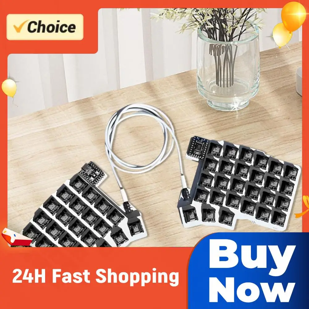 

Раздельная проводная эргономичная клавиатура с возможностью горячей замены, программируемая клавиатура для геймеров, настраиваемые аксессуары для ПК