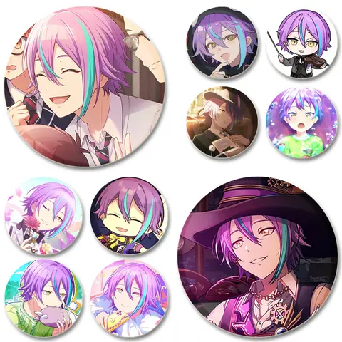Kamishiro Rui Brooches Music Game Cosplay Badge Handmade Plastic Cute Enamel Pins for Backpack Clothes Jewelry Accessories Gifts