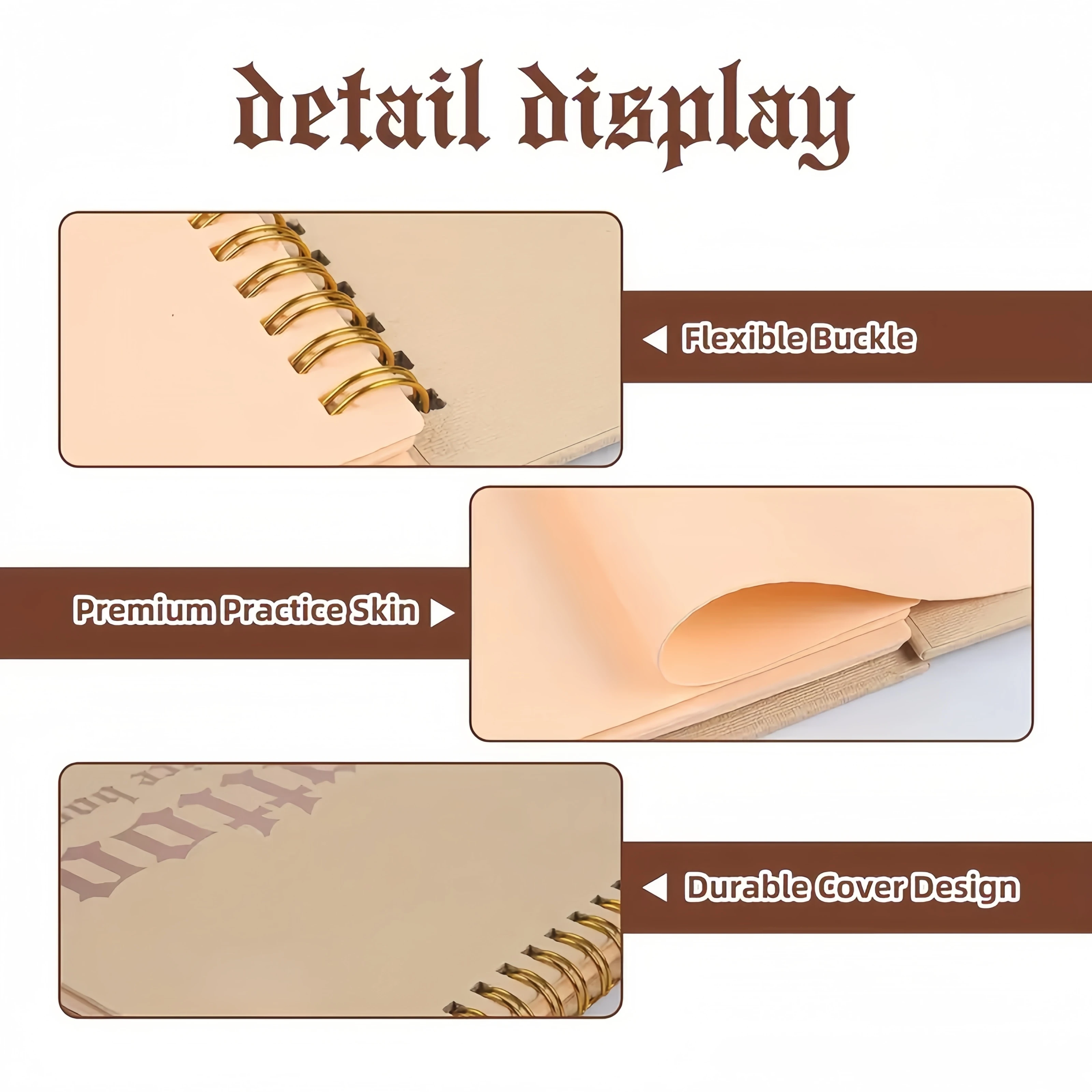 10pcs set Tattoo Practice Leather 1Mm Thick Perfect for Beginners Daily Practice a Tattoo Supplies Kit Suitable Beginners