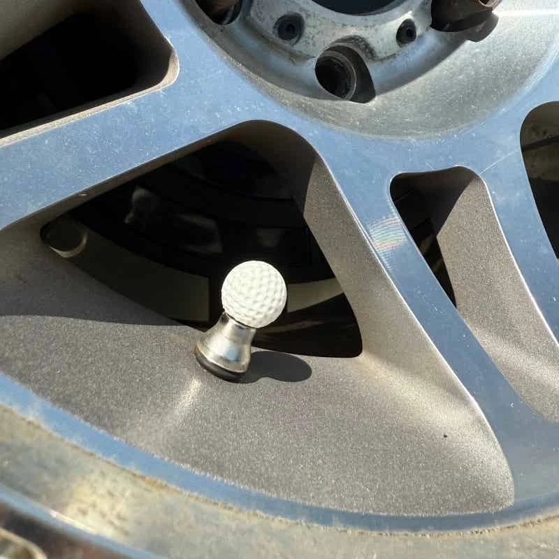 Golf Ball Style Tire Valve Stem Caps for Car Universal Wheel Air Dust Covers for Auto - view 3