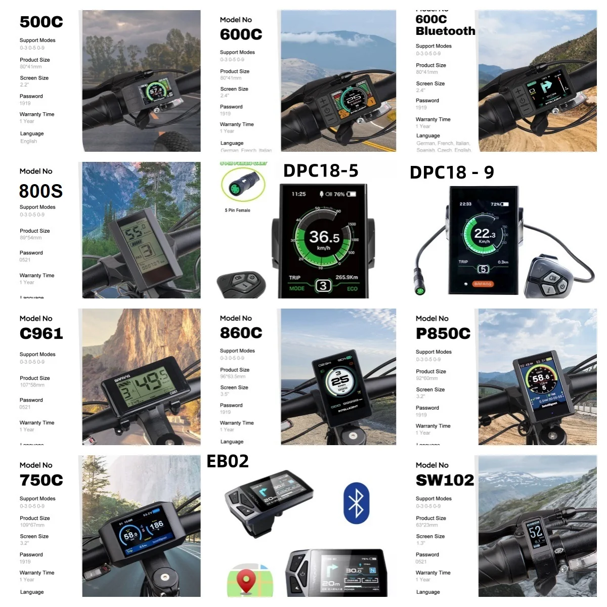 Bafang UART 48V/52V 1000W mid Autózás motoros M615 G320.1000 Lokomotív BBSHD BBS03 ebike BB 68/100/120mm Elektromos Bicaj Átszámítás kits