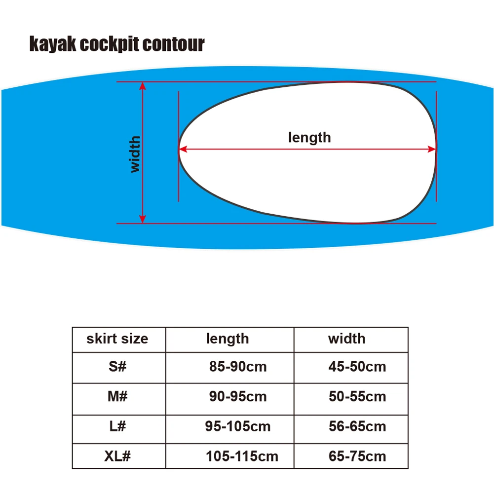 1 Pcs Premium Waterproof Kayak Canoe Boat Spray Deck Spray Deck Rock Cockpit Cover Universal Adjustable Kayak Cockpit Deck Cover