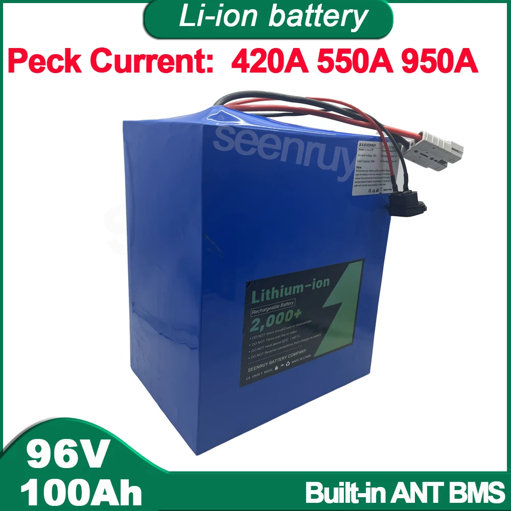 $300 Coupon! 96V 100AH Li-ion 170A 230A 400A Lithium Polymer Battery Pack Perfect For Forklift Crane Truck Tricycle MotorCycle