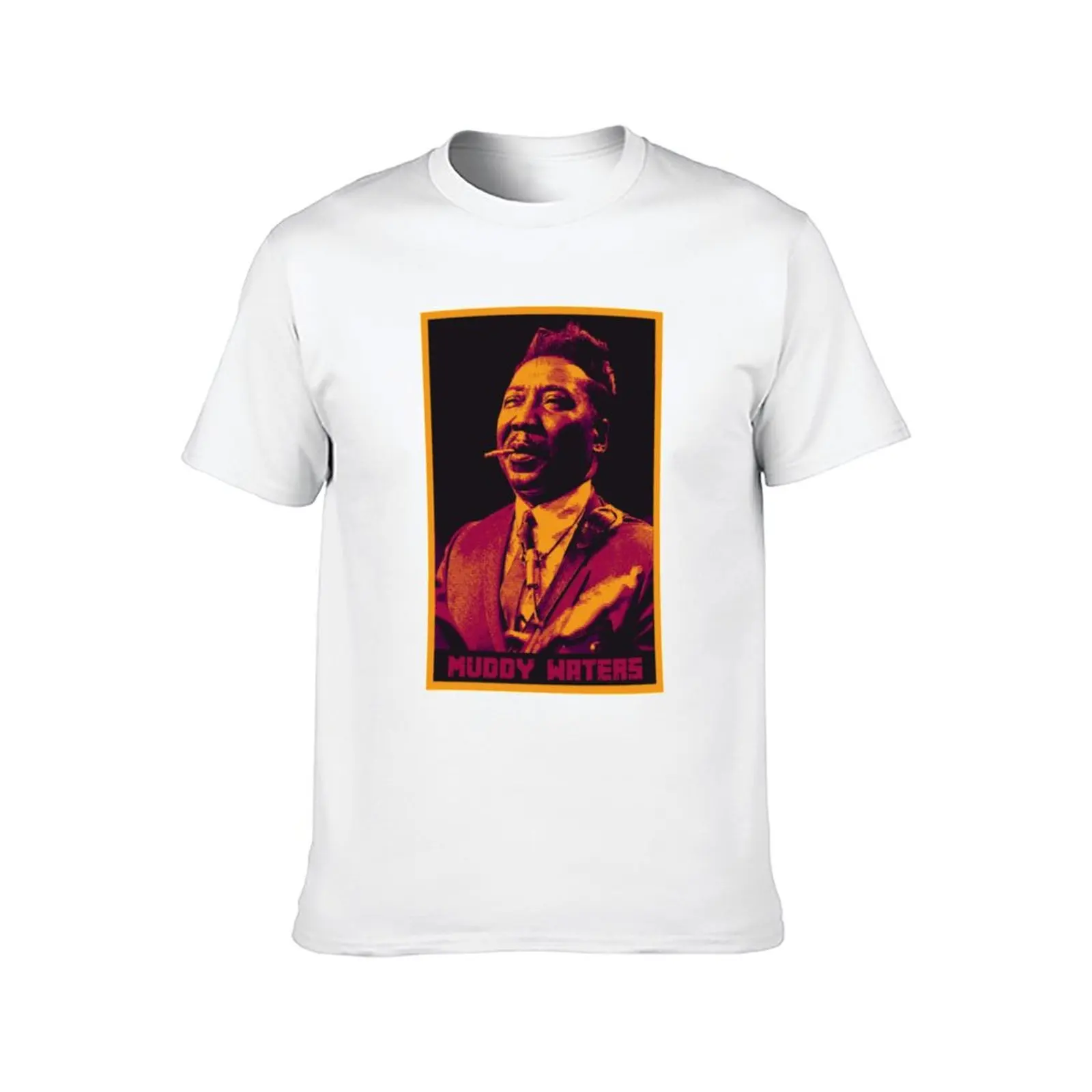 تي شيرت Muddy Waters تي شيرت رجالي كاجوال تي شيرت للرجال جرافيك عتيق