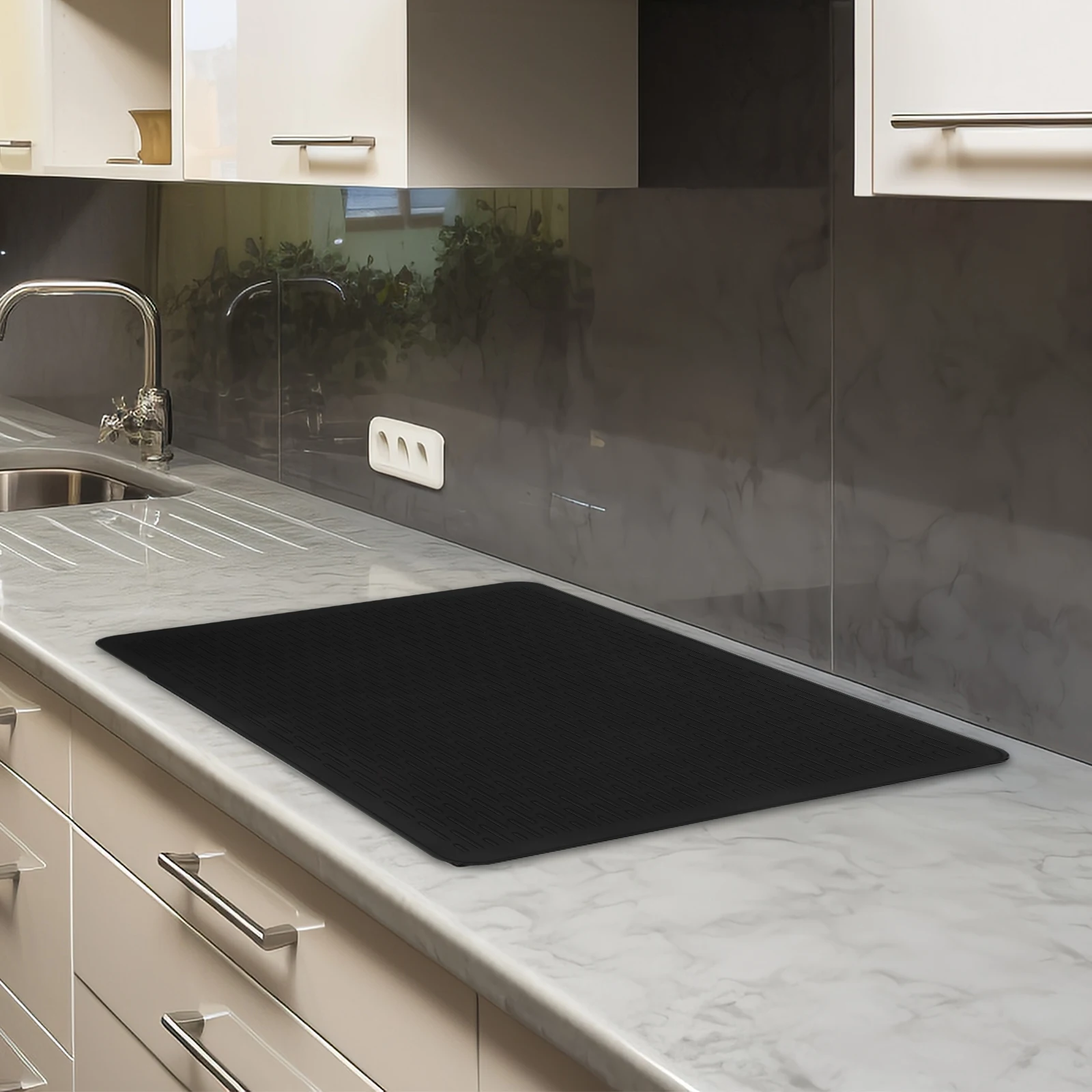 

Silicone Stove Protector Pad 71x50x0.3cm Shallow Gray Multi-purpose Induction Cooker Mat Heat Insulation Kitchen Supplies Easy