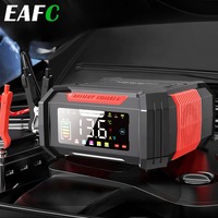 EAFC Fully Automatic Car Battery Charger 12V15A/24V8A Pulse Repair Charger Lead-acid LiFePO4 Battery Motorcycle Charging Device