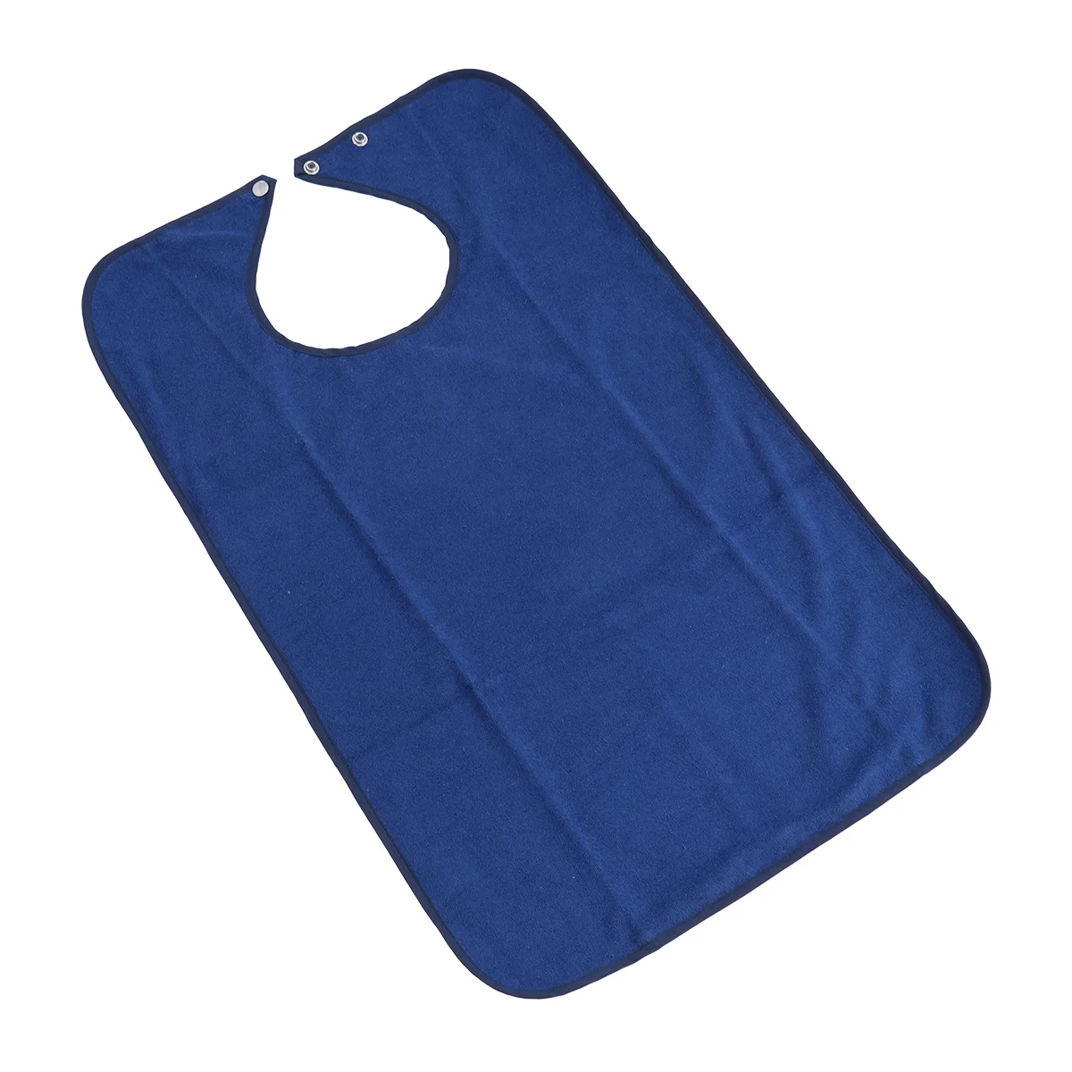 

Solid Color Double Layer Adult Waterproof Bib Machine Washable Mealtime Clothing Protector for Bedridden Patients and Care