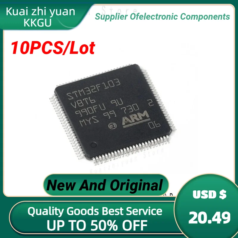 

10PCS/Lot New And Original STM32F103VBT6 STM32F103VBT STM32F103VB STM32F103V IC MCU Chip LQFP100 Chipset Quality Goods