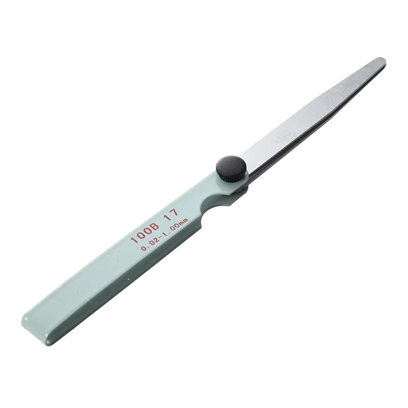 

AS94-2X Silver Tone Metal Metric Gap Thickness Feeler Gauge Blades 0.02-1Mm Tool