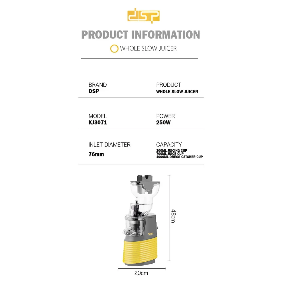 سعة كبيرة متعددة الأغراض المنزلية التجارية الغذاء الصف عصارة بقايا العصير فصل عصير أوتوماتيكي