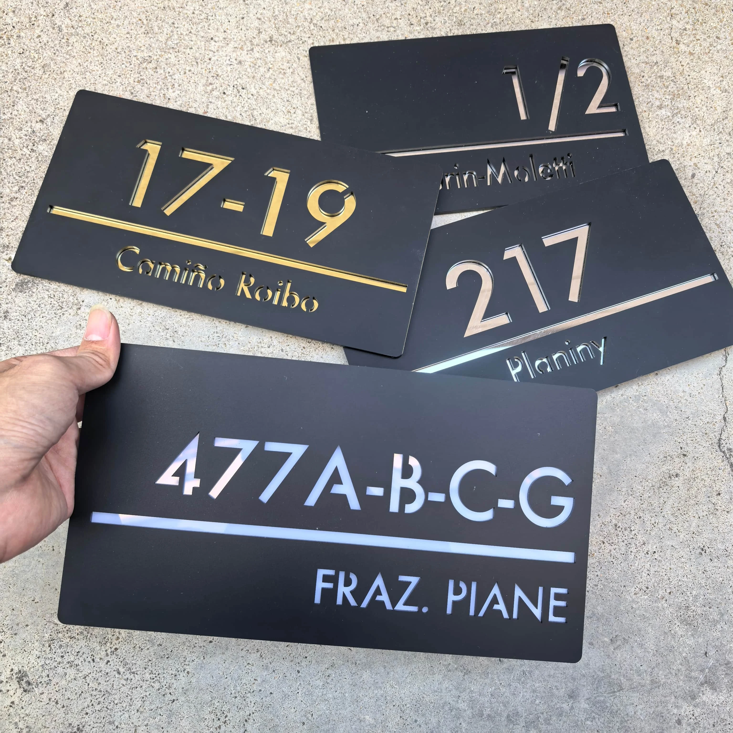 Thumbnail 2 - #44 Address Signs Comparison Guide