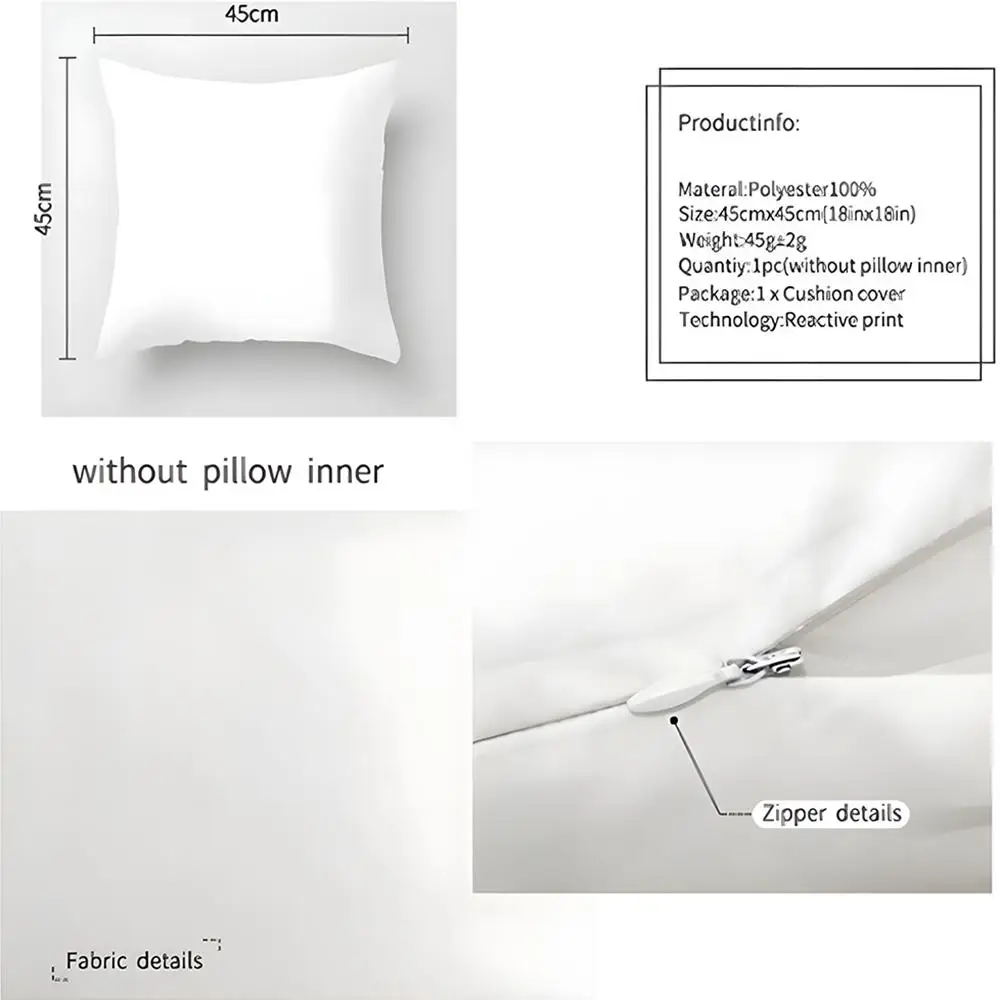 Black Halloween Horro Ghost Cushion Cover Silky Short Plush With Invisible Zipper Dustproof Sofa Pillow Cover For Home Decor