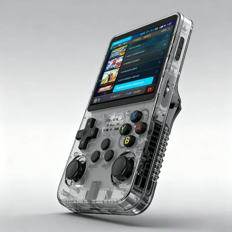 

128 ГБ/64 ГБ R36S Ретро портативная игровая консоль Linux система 3,5-дюймовый IPS-экран портативный карманный видеоплеер игры подарок для мальчика