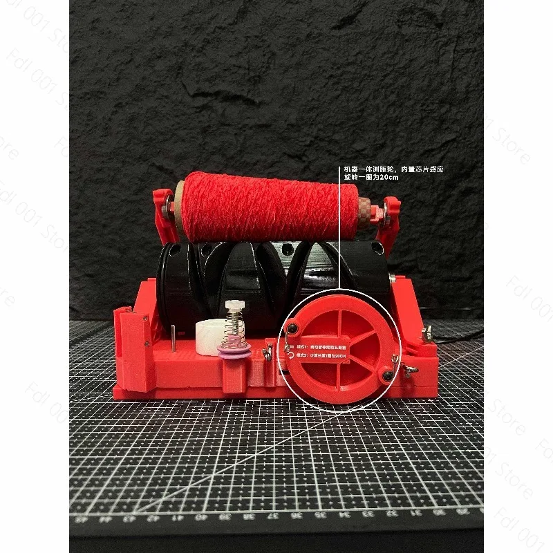Portable Mini Yarn Winder with Length Calculator & Weight Detection Desktop Electric Yarn Rewinder for Precision Winding