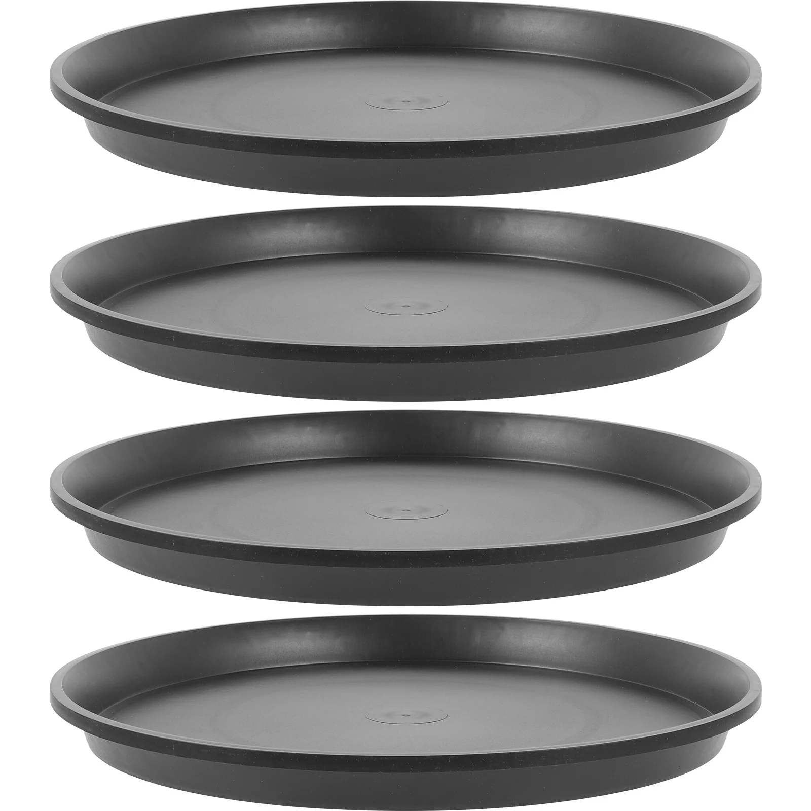 

4 Pcs Indoor Plant Pots Accessories Trays Flower Humidity for Plants Saucers Outdoors Drip Black Water Catcher